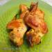 Baked chicken wings in dill-beer marinade