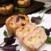 Turkey terrine with pear, basil and cheese