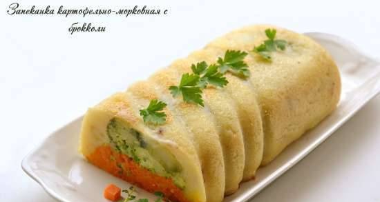 Potato-carrot casserole with broccoli (lean)