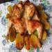 Pollo al forno (marinato con salamoia di cavolo)