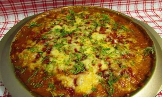 Veal baked with "Sauce ala Dolmio"