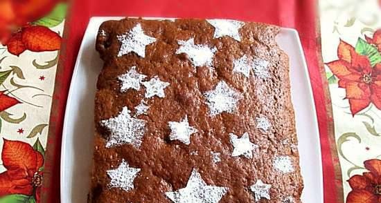 Spicy honey gingerbread with nuts