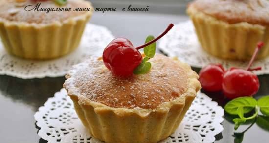 Almond mini-tarts with cherries (Cherry Bakewell Tart)