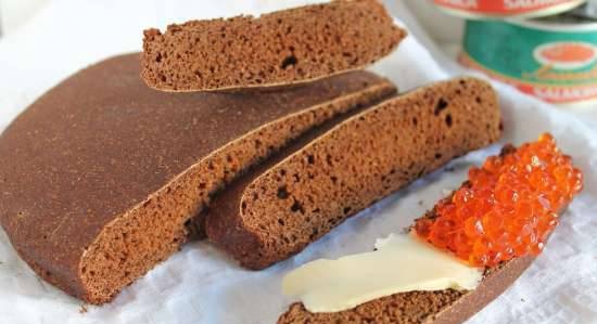 Icelandic black bread rugbruise (yeast-free)
