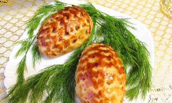 Chicken cutlets in "Spruce cones" dough