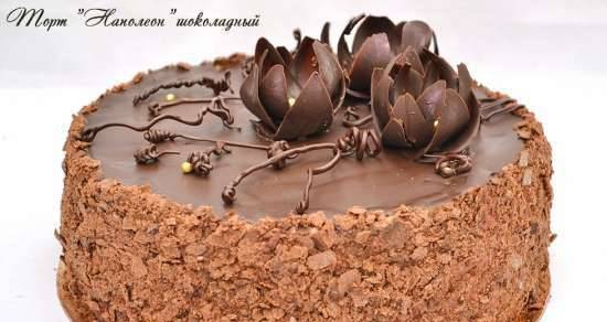 "Napoleon" chocolate cake