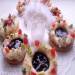Christmas rings with candied fruits and pistachios