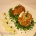 Three kinds of fish cutlets with pumpkin and Chinese cabbage