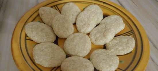 Coconut cookies on psyllium and xanthan