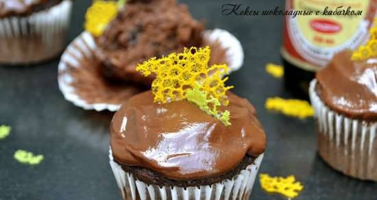 Muffins de chocolate con calabacín