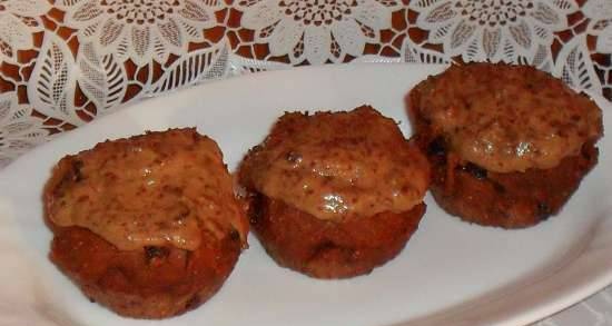 Curd fish muffins in a keksnitsa