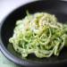 Cucumber noodles with cumin, lime and coconut cream