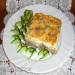 Pork heart and cauliflower pie with curd filling