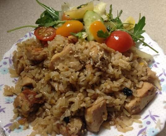 Pilaf with butterfish in a multicooker Element FWA 01
