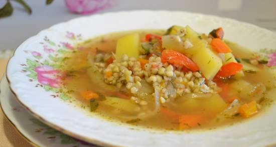 Frozen cabbage soup with sauerkraut