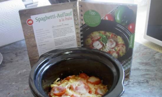 Spaghetti casserole "A la Italia" (slow cooker)