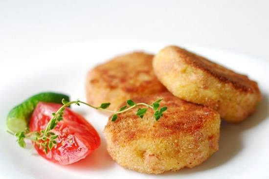 Cheese and sausage cutlets
