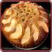 Cupcake with apple and banana on kefir