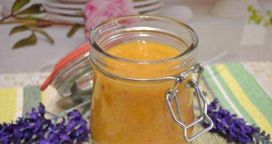 Lean multifunctional peach sauce (for vegetarians and vegans)