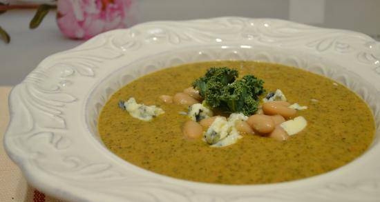 Bean soup with Kale cabbage (for vegetarians)