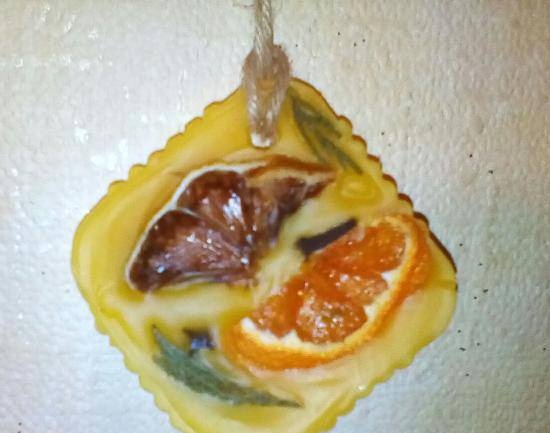Tangerine mood (DIY Florentine sachet)