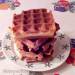 Waffles gruesos de panqueques