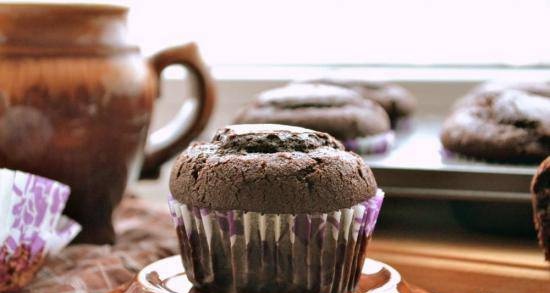 Cupcakes al cioccolato magro al cocco