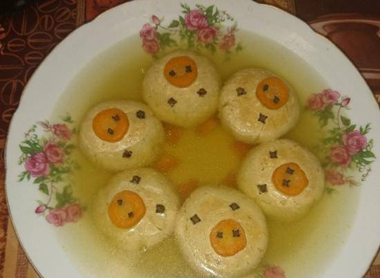 Jellied turkey pigs with cheese