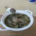 Sorrel cabbage soup with meatballs - scrape along the bottom