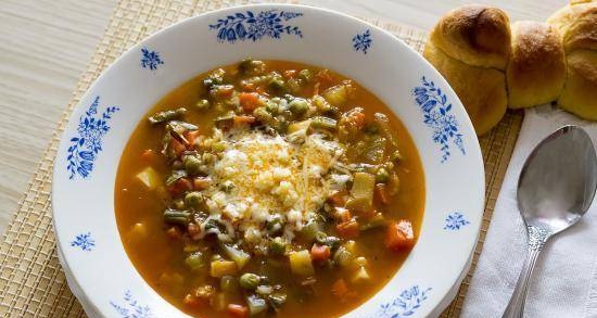 Minestrone Italian vegetable soup