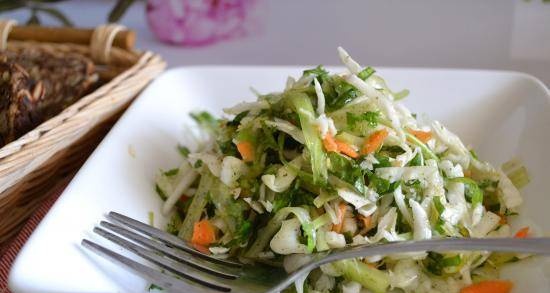 Vegetable salad "Slimy"
