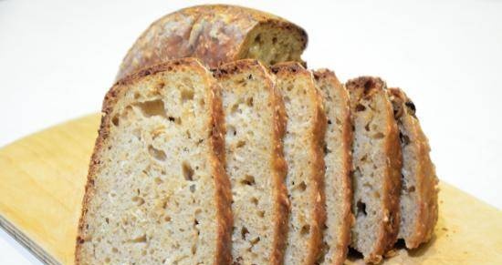 Oat bread without kneading