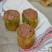 Muffins de calabacín cuaresmal, nueces y huevo de linaza