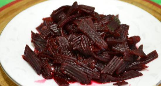 Canned beets (without sterilization)