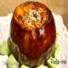 Festive baked pumpkin stuffed with minced meat with rice, vegetables and apples (Ninja Foodi 6.5-qt.)