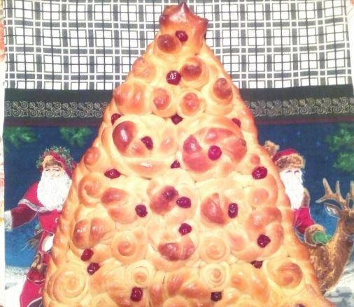 And here she is elegant ... yeast-rich Christmas tree