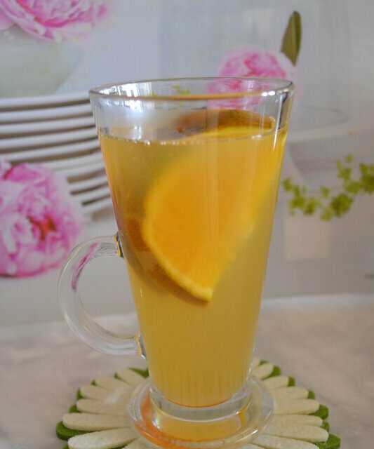 לשתות גמילה "תה ירוק עם תפוז"