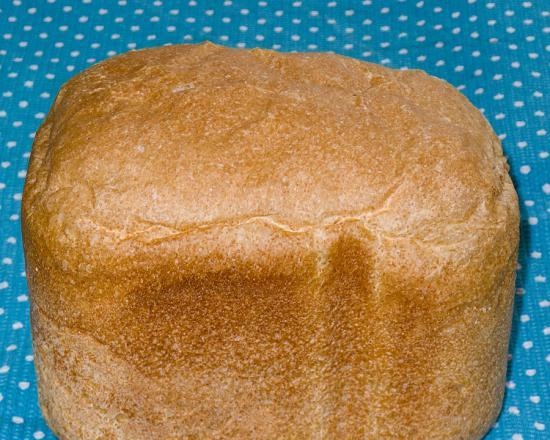 לחם אפור עם שמרים חיים מחיטה (w / c) וקמח דגנים מלאים עבור Panasonic SD-2501