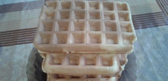 Waffles on carbonated water (recipe with instructions for the Polish MRM MGO 25 waffle iron)