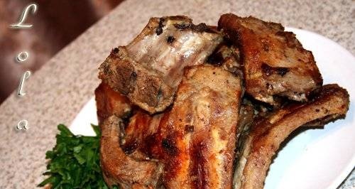Pork ribs with Khmeli-Suneli (Brand 6050 pressure cooker)