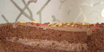 Almond-chocolate cake Man's whim
