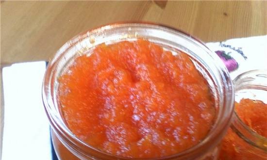 "Orange jam" from carrots