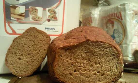 Wheat-rye custard bread (bread maker)