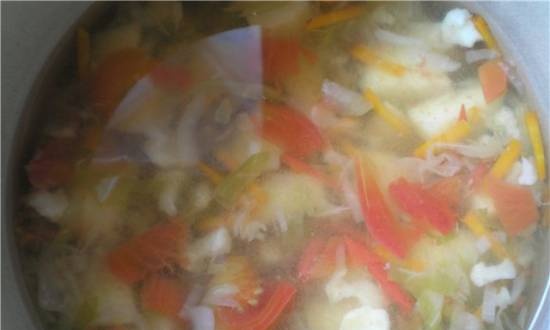 Summer vegetable polish tomato soup