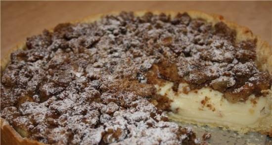 Crostata con mele e crema pasticcera