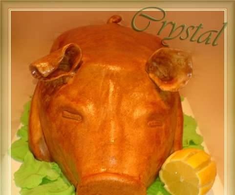 Baked Pig cake (master class)