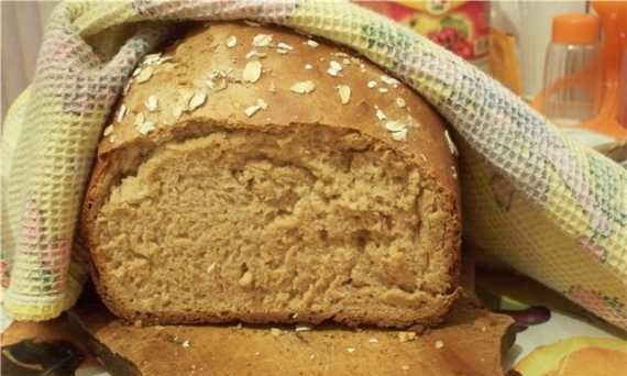 Whole Wheat Oat Bread
