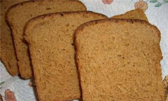 Wheat-rye bread with mayonnaise dressing (oven)