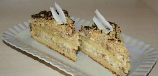 Cake "Food of the Gods" with apple filling