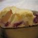 Clafoutis with plums and pears